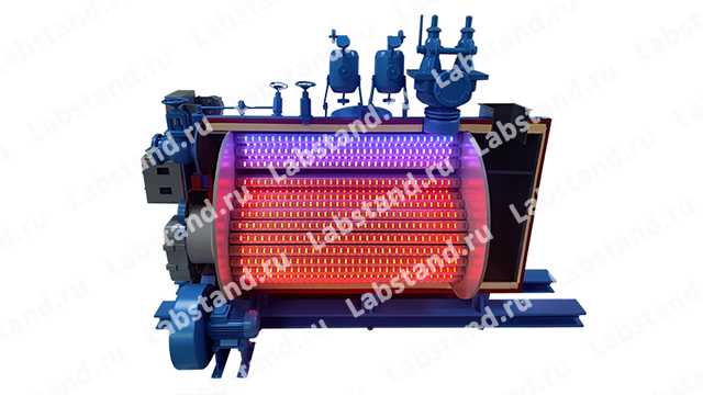 Учебный макет «Судовой котел — жаротрубный»