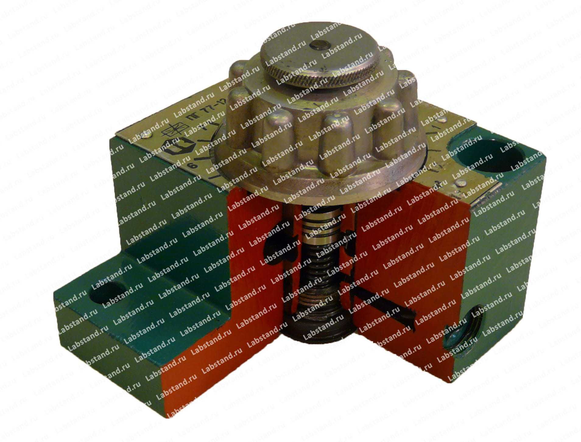 Разрезная модель дросселя стыкового монтажа