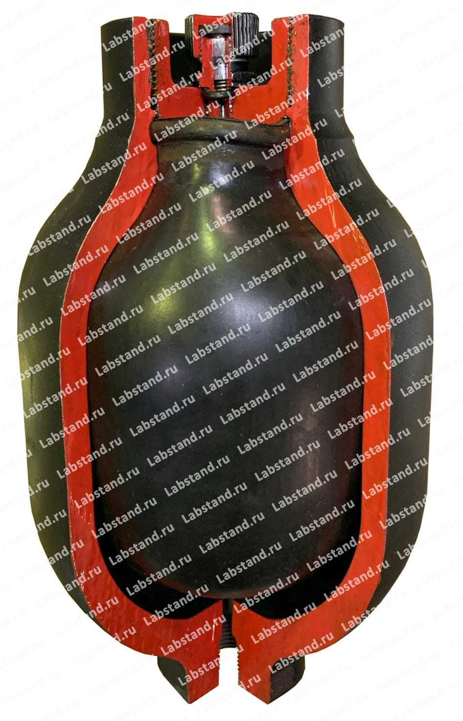 Разрезная модель гидроаккумулятора