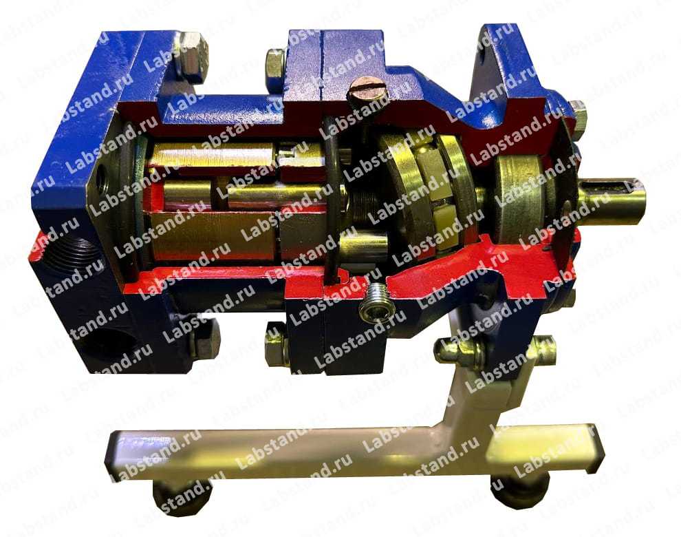 Разрезная модель гидромотора аксиально-поршневого с наклонным диском