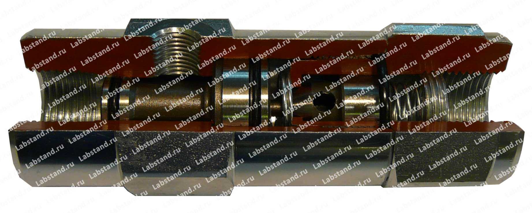 Разрезная модель гидрозамка трубного монтажа