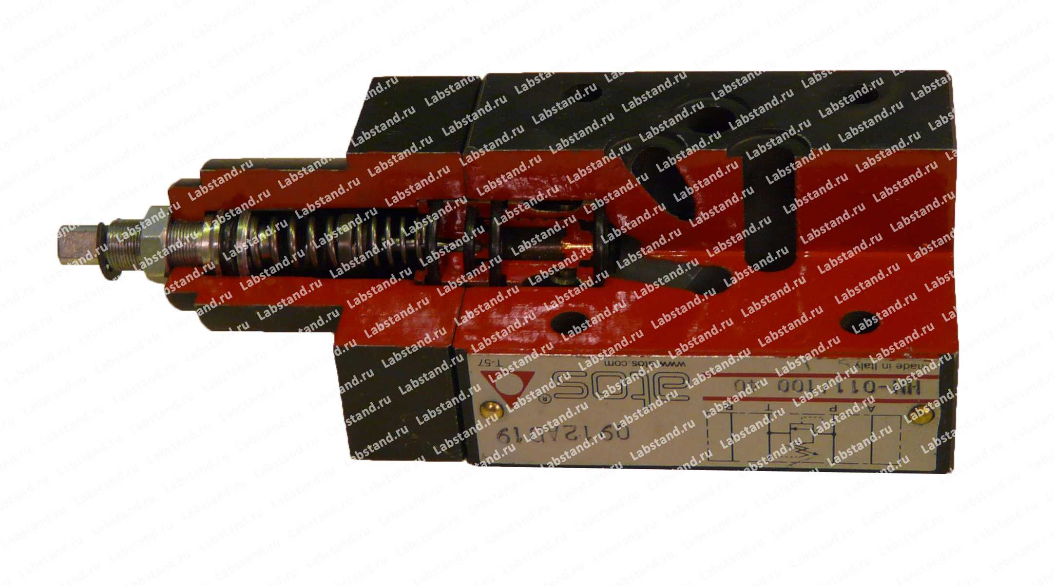 Разрезная модель клапана предохранительного модульного типа непрямого действия