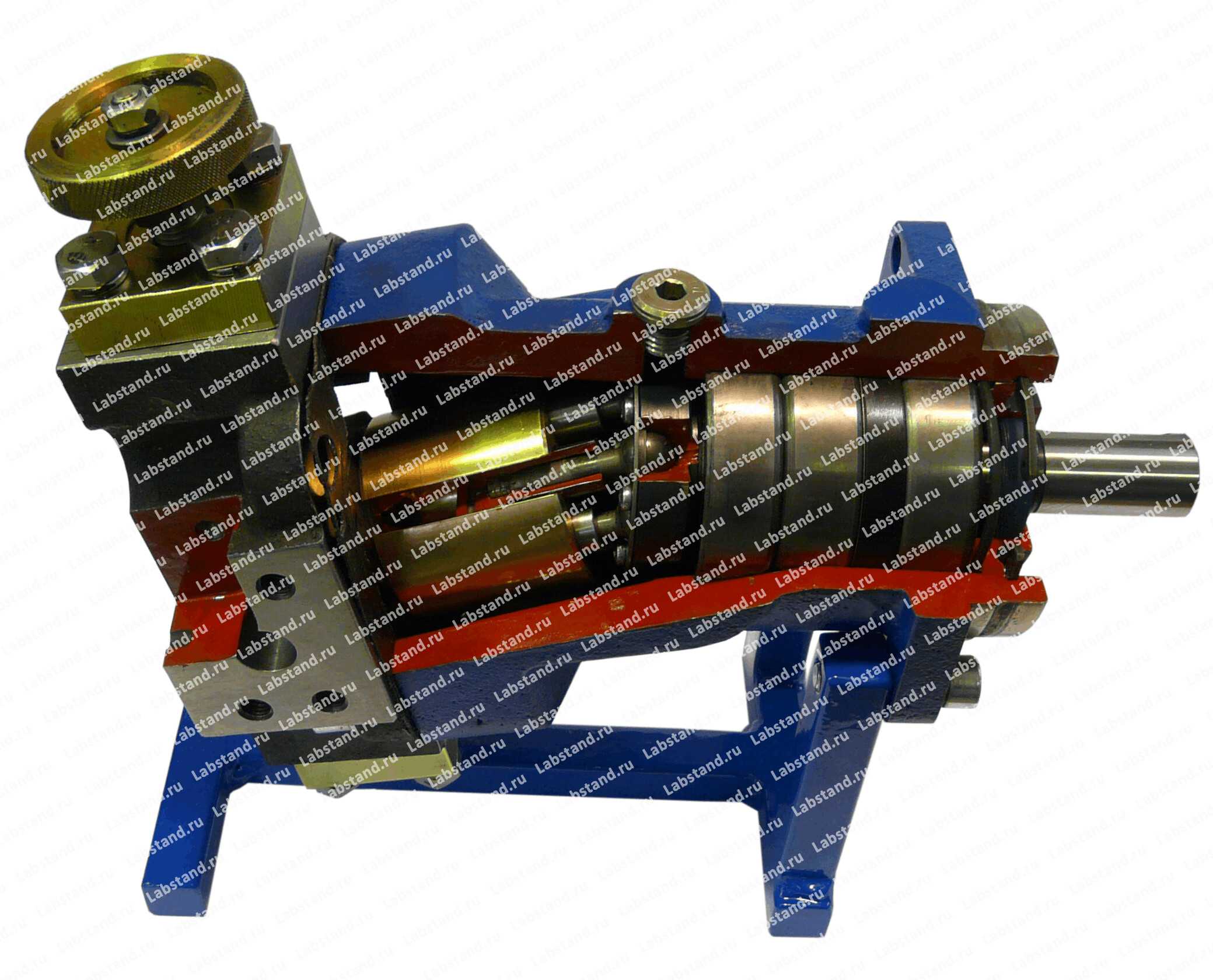Разрезная модель насоса аксиально-поршневого регулируемого
