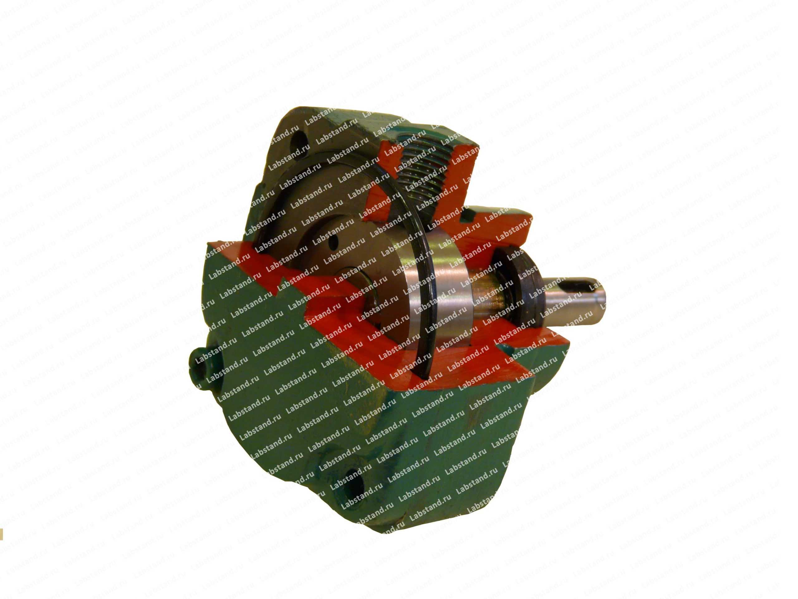 Разрезная модель насоса пластинчатого для смазки