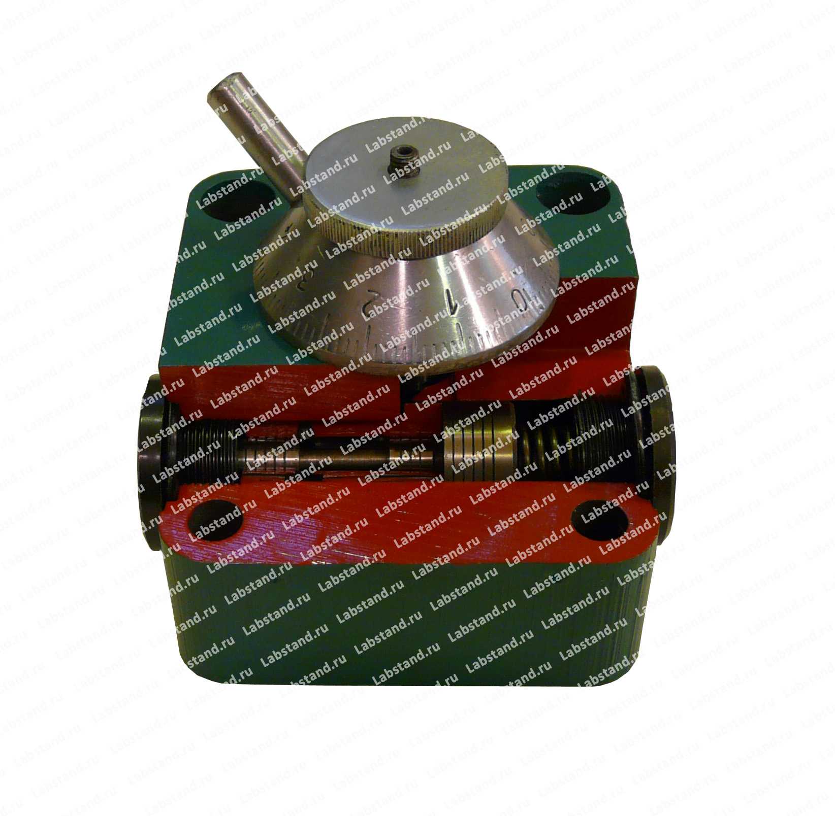 Разрезная модель регулятора расхода двухлинейного