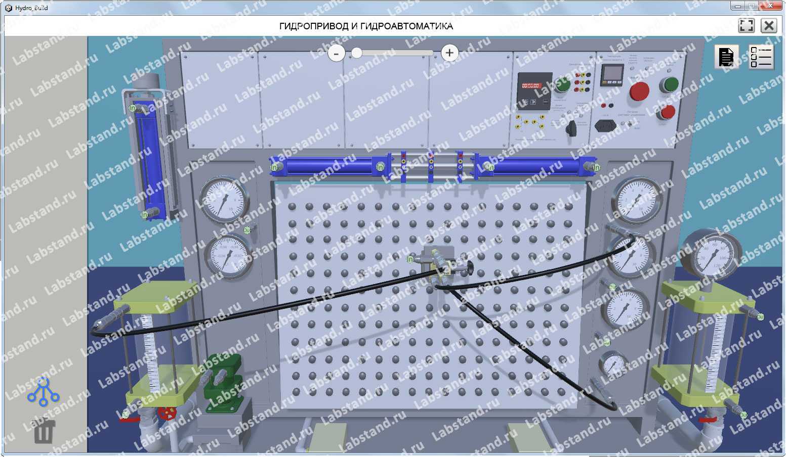 Виртуальный стенд «Гидропривод и гидроавтоматика» СГУ-УН-ВК