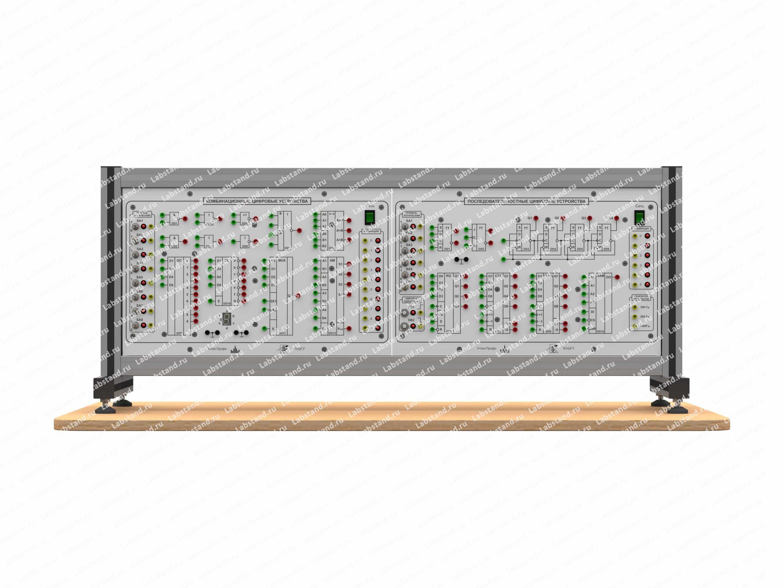 Типовой комплект учебного оборудования «Цифровые устройства», исполнение настольное ручное, два моноблока, ЦУ-М2-НР