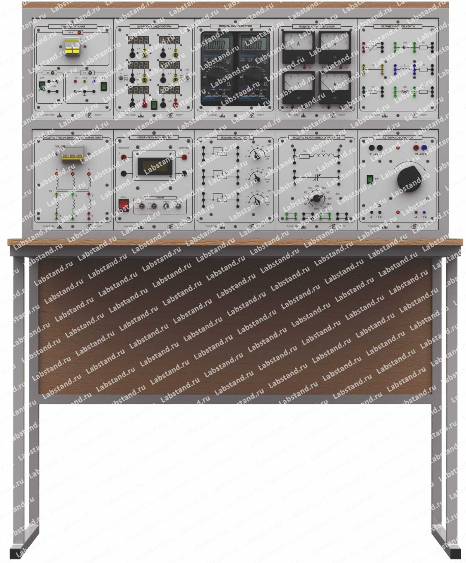 Типовой комплект учебного оборудования «Электрические цепи», исполнение стендовое ручное, ЭЦ-СР