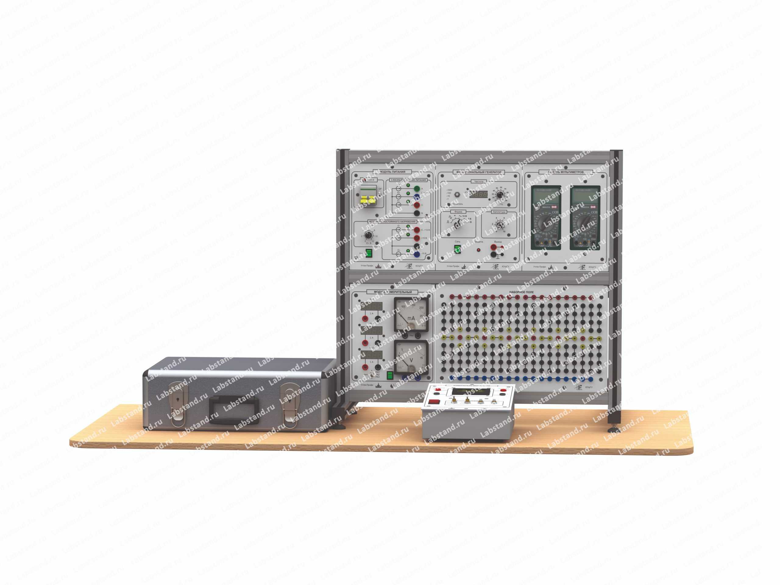 Типовой комплект учебного оборудования «Электрические цепи и основы электроники», исполнение настольное ручное минимодульное, ЭЦиОЭ4-НРМ