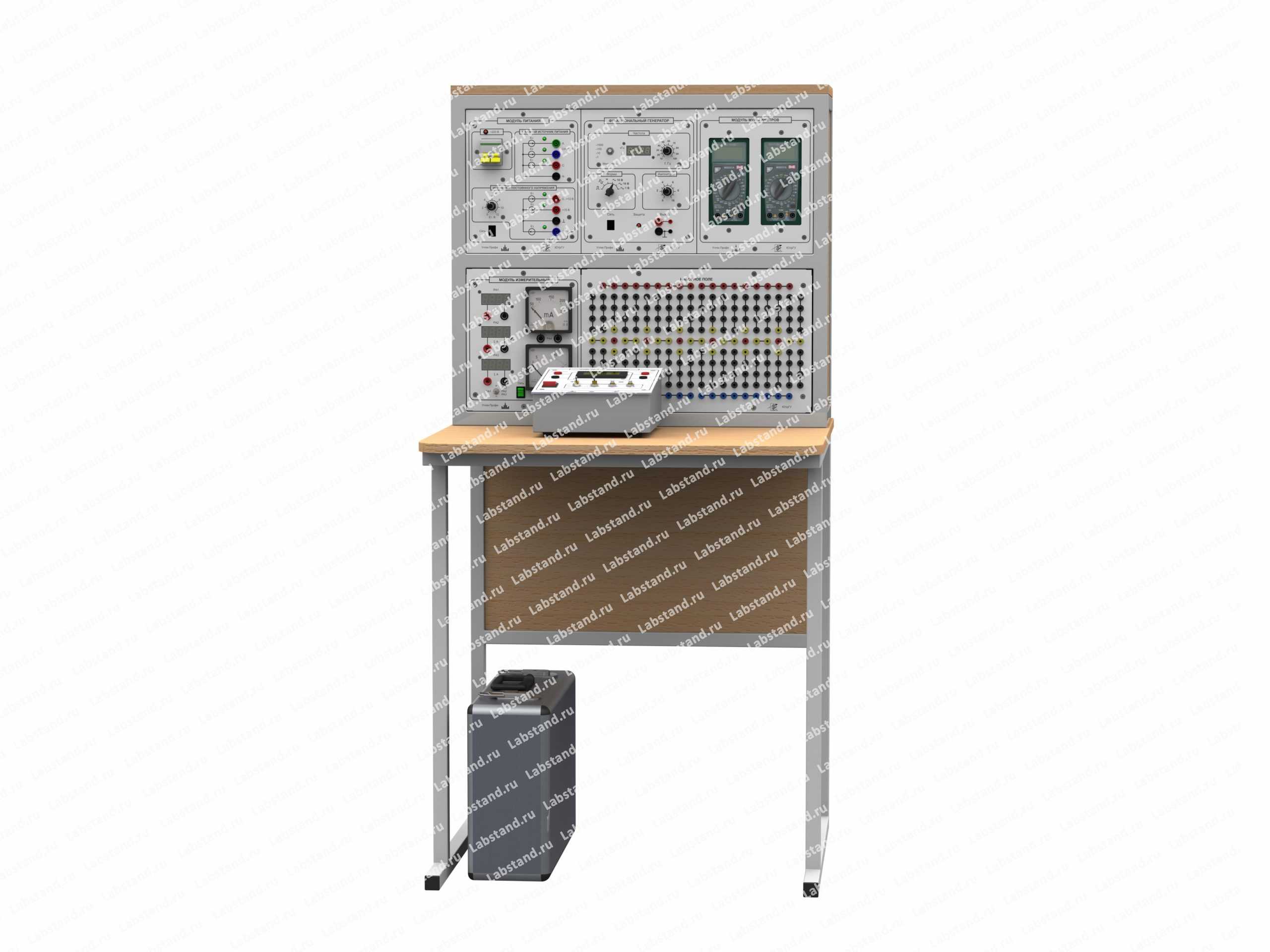 Типовой комплект учебного оборудования «Электрические цепи и основы электроники», исполнение стендовое ручное минимодульное, ЭЦиОЭ4-СРМ