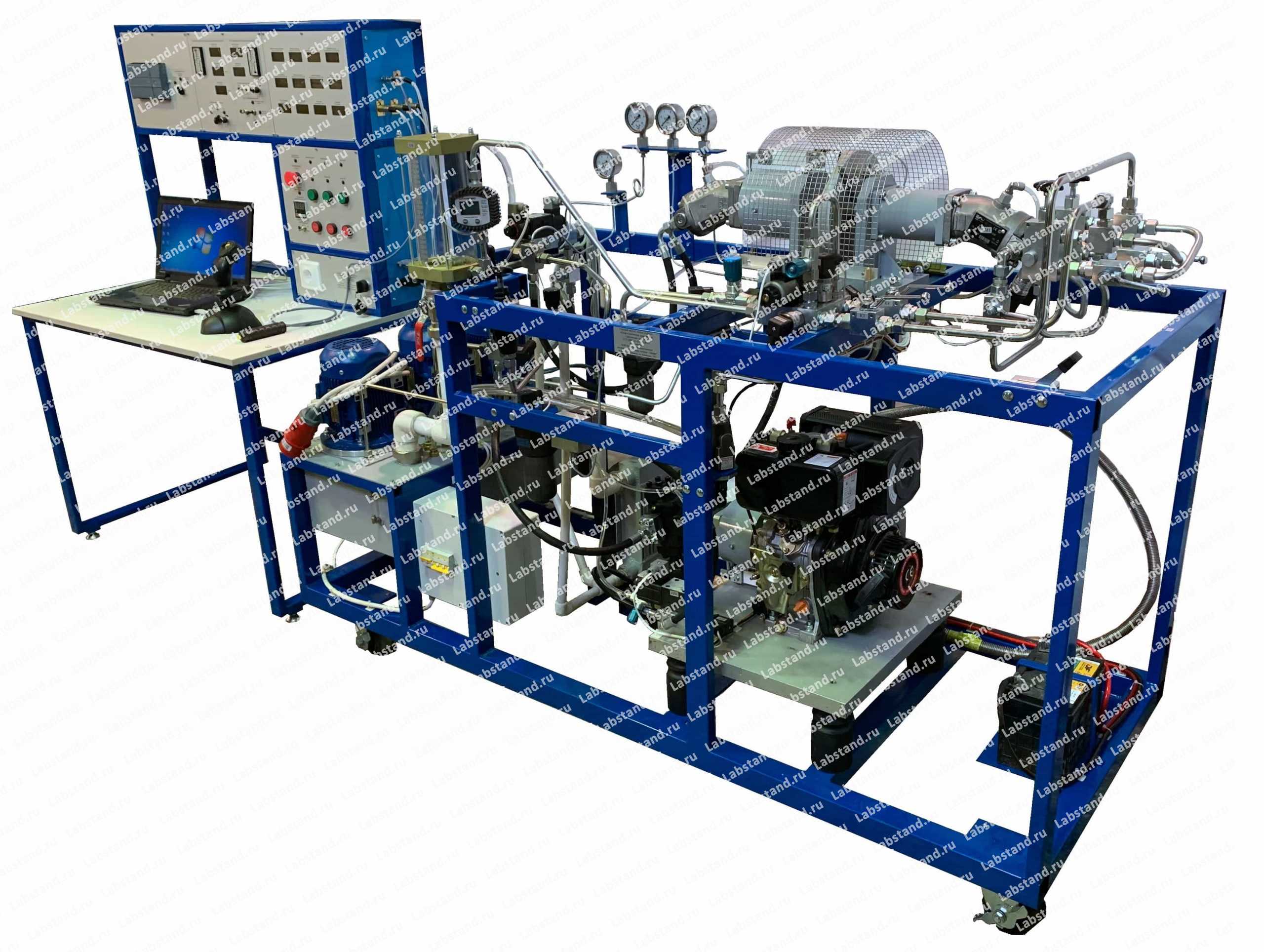 Учебно-исследовательский комплекс «Гидростатическая трансмиссия с дизельным приводом» ГСТ-ДВС-Д1-018