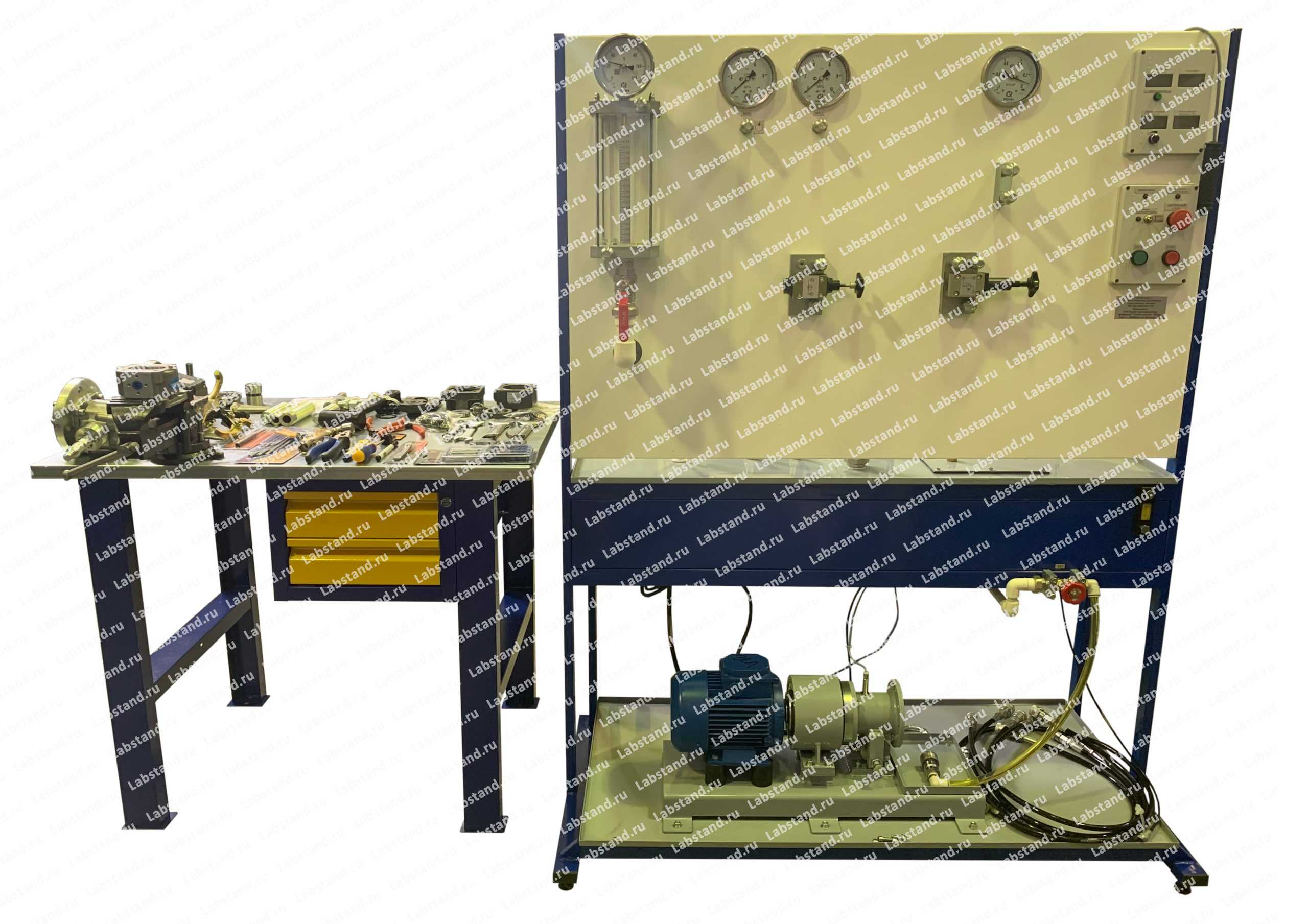 Стенд-тренажер: «Ремонт и испытание шестеренных и пластинчатых насосов» РИ-НШ-НПЛ-020-15ЛР