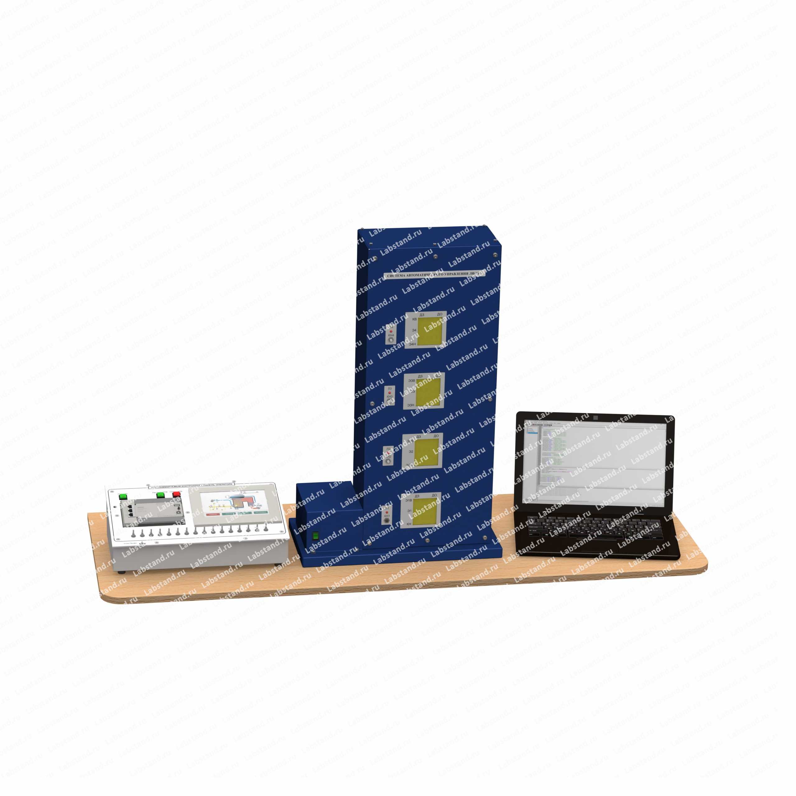 Типовой комплект учебного оборудования «Средства автоматизации и управления лифта», исполнение настольное с ноутбуком, САУ-ЛИФТ-НН