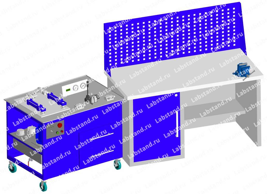 Стенд-тренажер «Сборка и испытание гидроцилиндров» СиИ-Гц-019